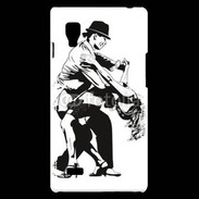 Coque LG Optimus L9 Dessin de Danseur en couple