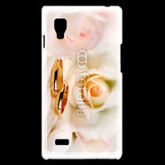 Coque LG Optimus L9 Alliance sur fond de rose