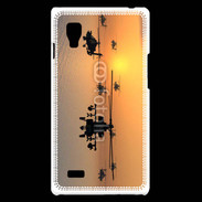 Coque LG Optimus L9 Hélicoptère Apache de nuit