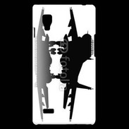 Coque LG Optimus L9 Silhouette avion de chasse