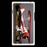 Coque LG Optimus L9 Biplan blanc et rouge