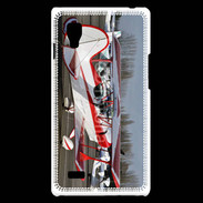 Coque LG Optimus L9 Biplan rouge et blanc 10