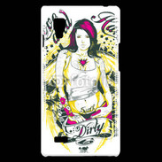 Coque LG Optimus L9 Tatouage Girl
