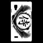 Coque LG Optimus L9 Tatouage Samouraï