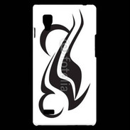 Coque LG Optimus L9 Tatouage d'un symbole de moto
