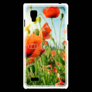 Coque LG Optimus L9 Champs de coquelicots