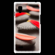 Coque LG Optimus L9 Galet et pétales