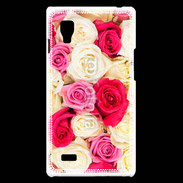 Coque LG Optimus L9 Fond de roses 5