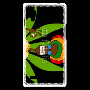 Coque LG Optimus L9 Portrait abstrait de Rasta