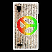 Coque LG Optimus L9 Peace and love graffiti