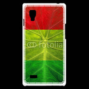 Coque LG Optimus L9 Feuille rasta