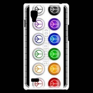 Coque LG Optimus L9 Love and peace 5