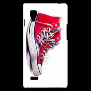Coque LG Optimus L9 Chaussure Converse rouge
