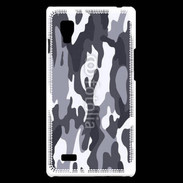 Coque LG Optimus L9 Camouflage gris et blanc