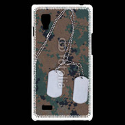 Coque LG Optimus L9 plaque d'identité soldat américain