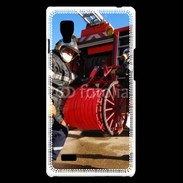 Coque LG Optimus L9 Pompiers Rangement matériel fin d'incendie