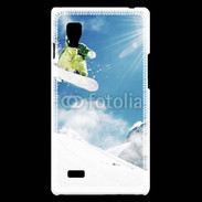 Coque LG Optimus L9 Saut en Snowboard 2