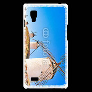 Coque LG Optimus L9 Paysage avec des moulins