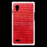 Coque LG Optimus L9 Effet crocodile rouge