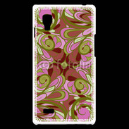 Coque LG Optimus L9 Ensemble floral Vert et rose