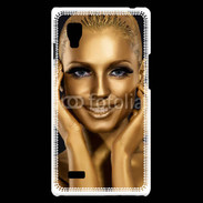 Coque LG Optimus L9 Femme couleur or