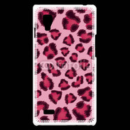 Coque LG Optimus L9 Léopard rose