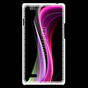 Coque LG Optimus L9 Abstract multicolor sur fond noir