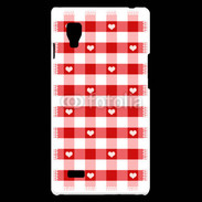 Coque LG Optimus L9 Mode vichy rouge avec coeur
