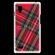 Coque LG Optimus L9 Mode tissus écossais rouge