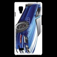 Coque LG Optimus L9 Mustang bleue