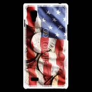 Coque LG Optimus L9 Drapeau et monnaie américaine