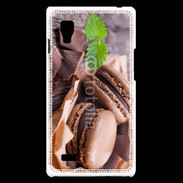 Coque LG Optimus L9 Macaron chocolat 