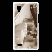 Coque LG Optimus L9 Expresso noir et blanc