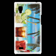 Coque LG Optimus L9 Cocktail sur la plage