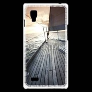 Coque LG Optimus L9 Voilier au couché du soleil