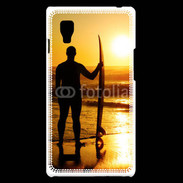 Coque LG Optimus L9 Surfer couché de soleil