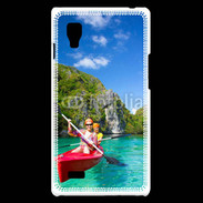 Coque LG Optimus L9 Kayak dans un lagon