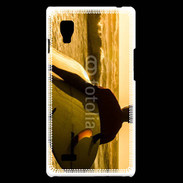 Coque LG Optimus L9 Surfer à la tombée de la nuit