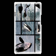 Coque LG Optimus L9 Orque noir et blanc