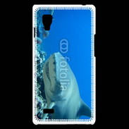 Coque LG Optimus L9 Requin citron