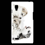 Coque LG Optimus L9 Trio de chiots
