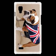 Coque LG Optimus L9 Bulldog anglais en tenue