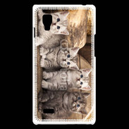 Coque LG Optimus L9 Chaton gris 2