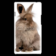 Coque LG Optimus L9 Lapin marron