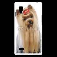 Coque LG Optimus L9 Yorkie de face