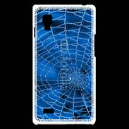 Coque LG Optimus L9 Toile d'araignée bleue