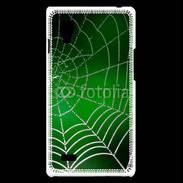 Coque LG Optimus L9 Toile d'araignée verte