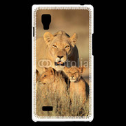 Coque LG Optimus L9 Lionne et ses petits