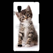 Coque LG Optimus L9 Chaton gris 3
