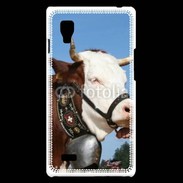 Coque LG Optimus L9 Vache de race Abondance Savoie